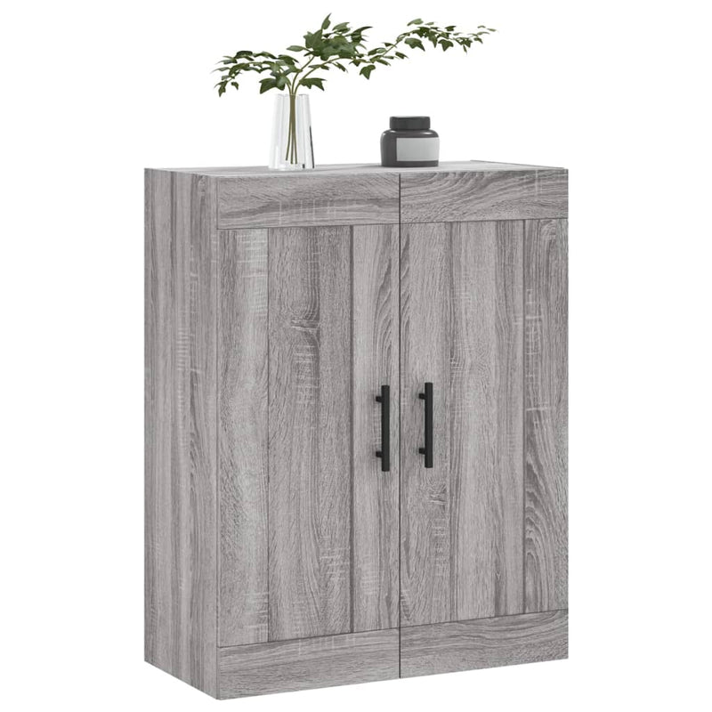 Wandschrank Grau Sonoma 69,5x34x90 cm Holzwerkstoff