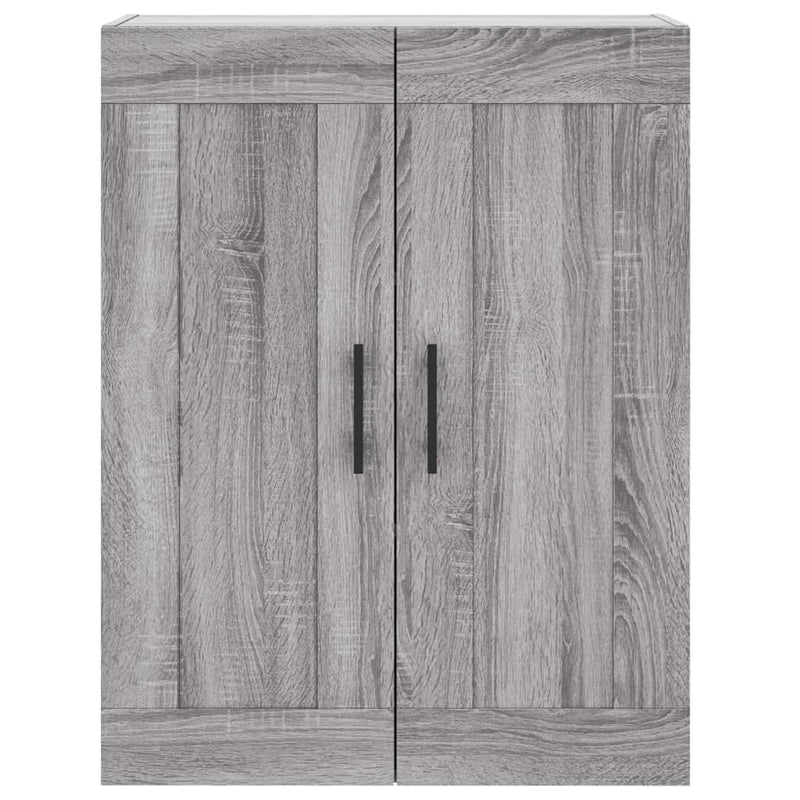 Wandschrank Grau Sonoma 69,5x34x90 cm Holzwerkstoff