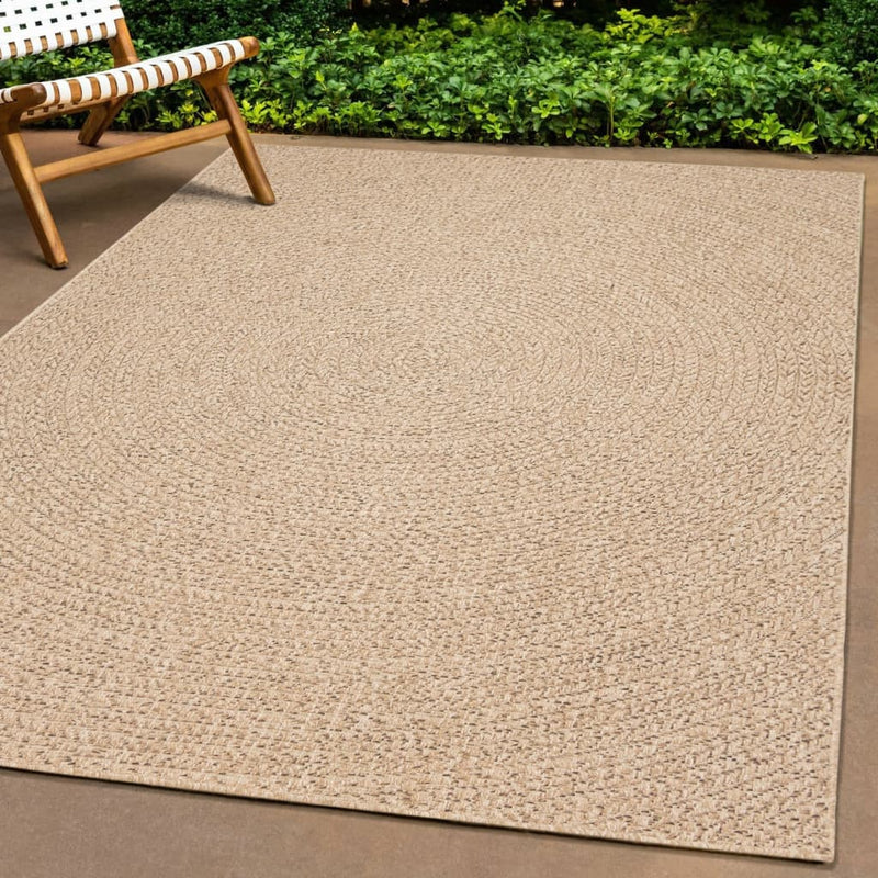 Teppich 160x230 cm Jute-Optik Innen und Außen