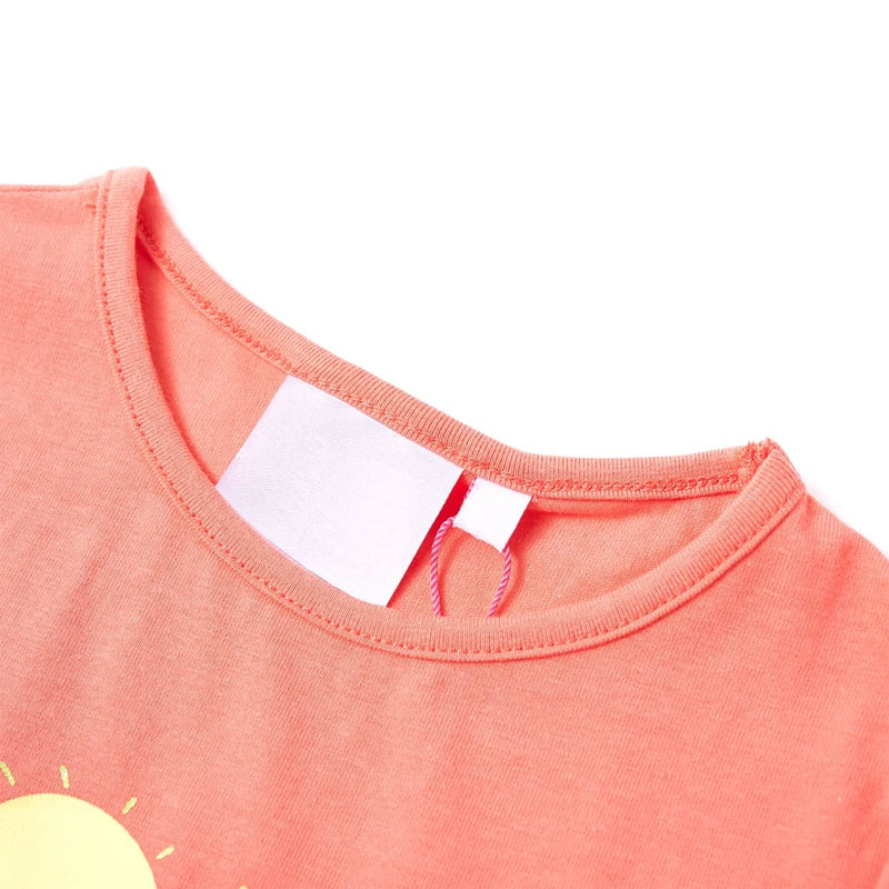 Kinder-T-Shirt Korallenrosa 128