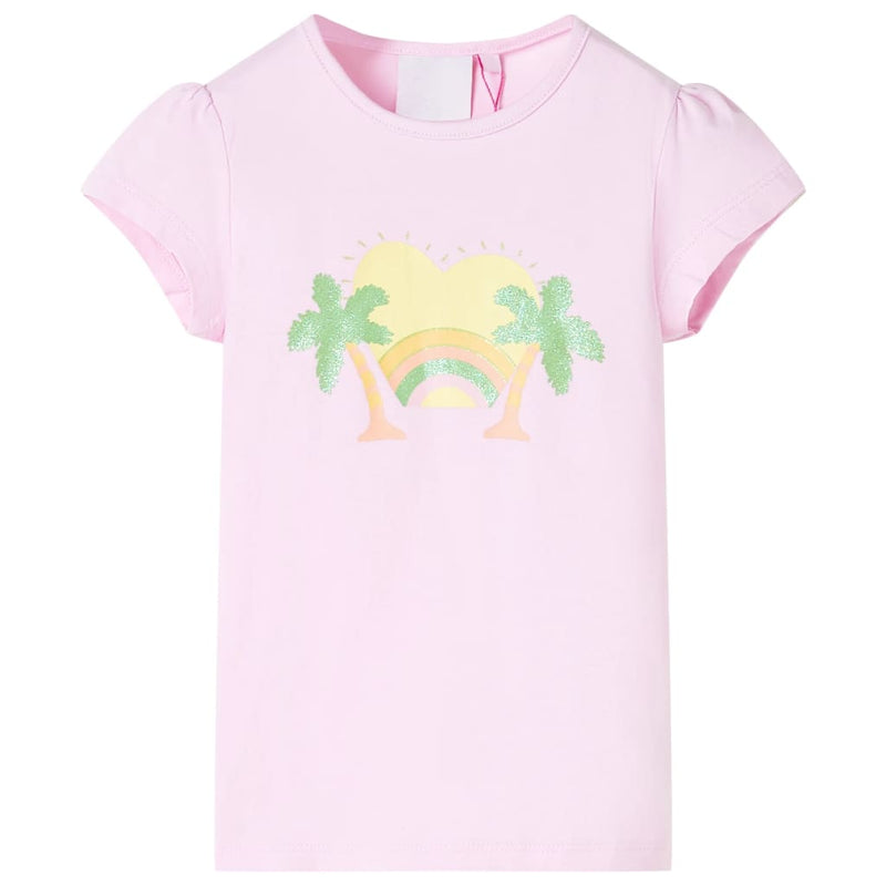 Kinder-T-Shirt Hellrosa 128