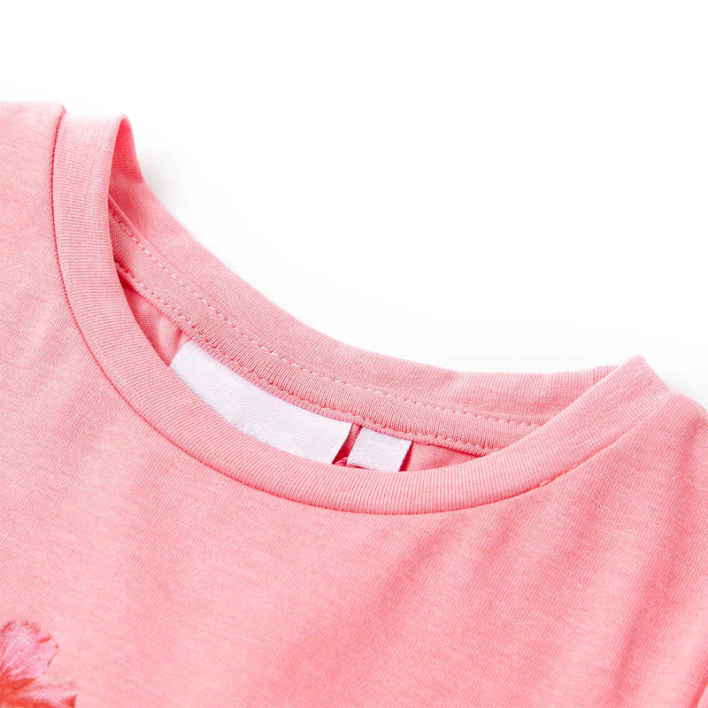 Kinder-T-Shirt Neonrosa 104