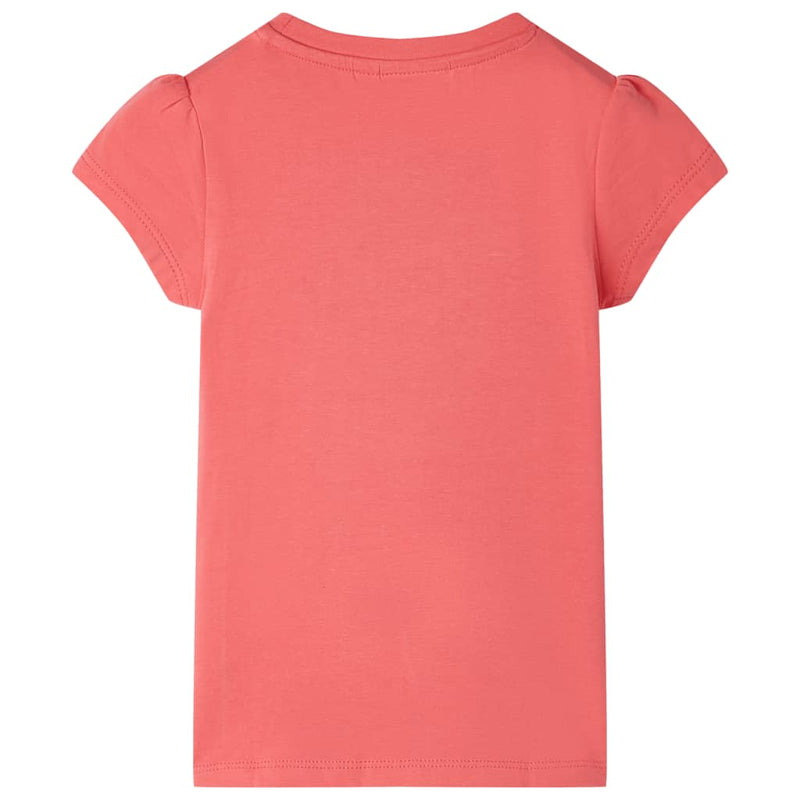 Kinder-T-Shirt Korallenrosa 104