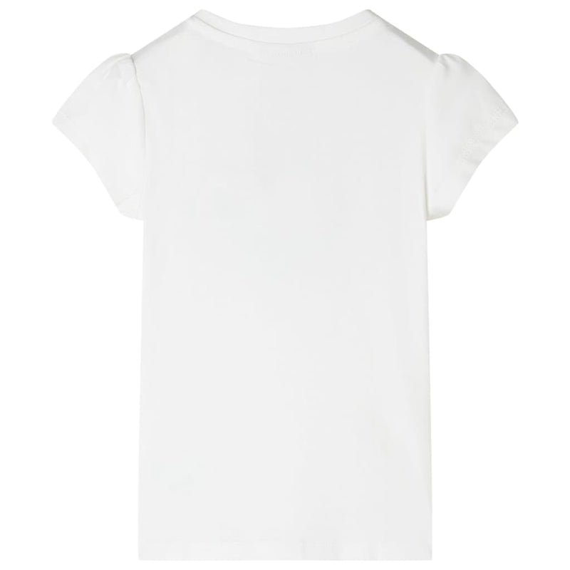 Kinder-T-Shirt Ecru 104