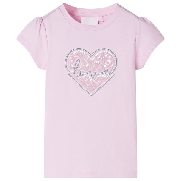 Kinder-T-Shirt Hellrosa 92