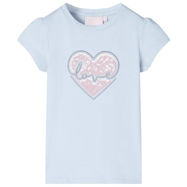 Kinder-T-Shirt Hellblau 92