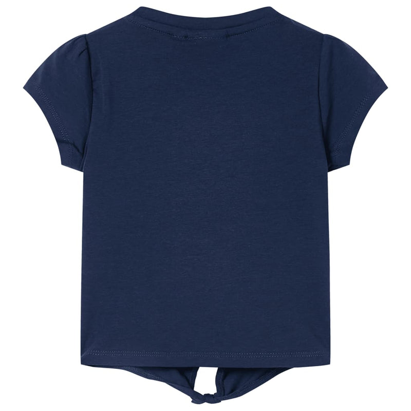 Kinder-T-Shirt Marineblau 104