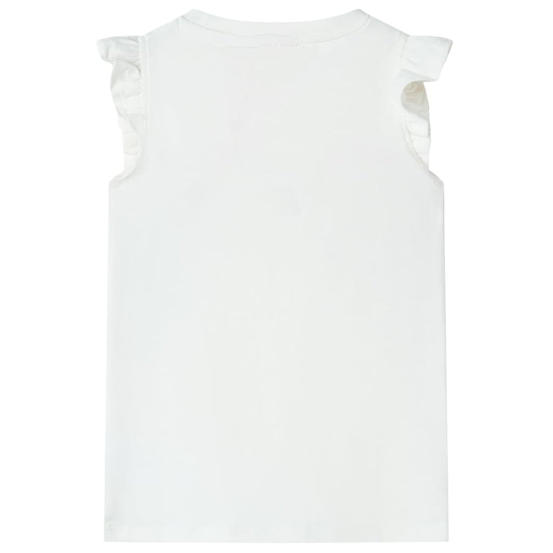 Kinder-T-Shirt Ecru 104