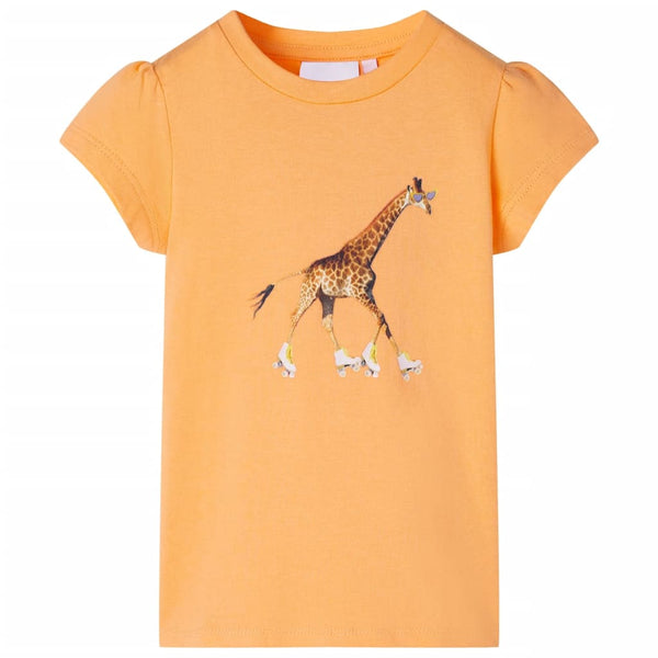 Kinder-T-Shirt Hellorange 104