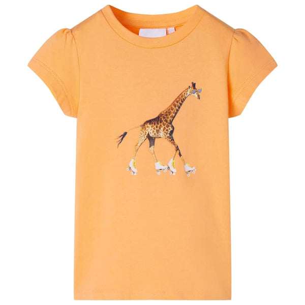 Kinder-T-Shirt Hellorange 116