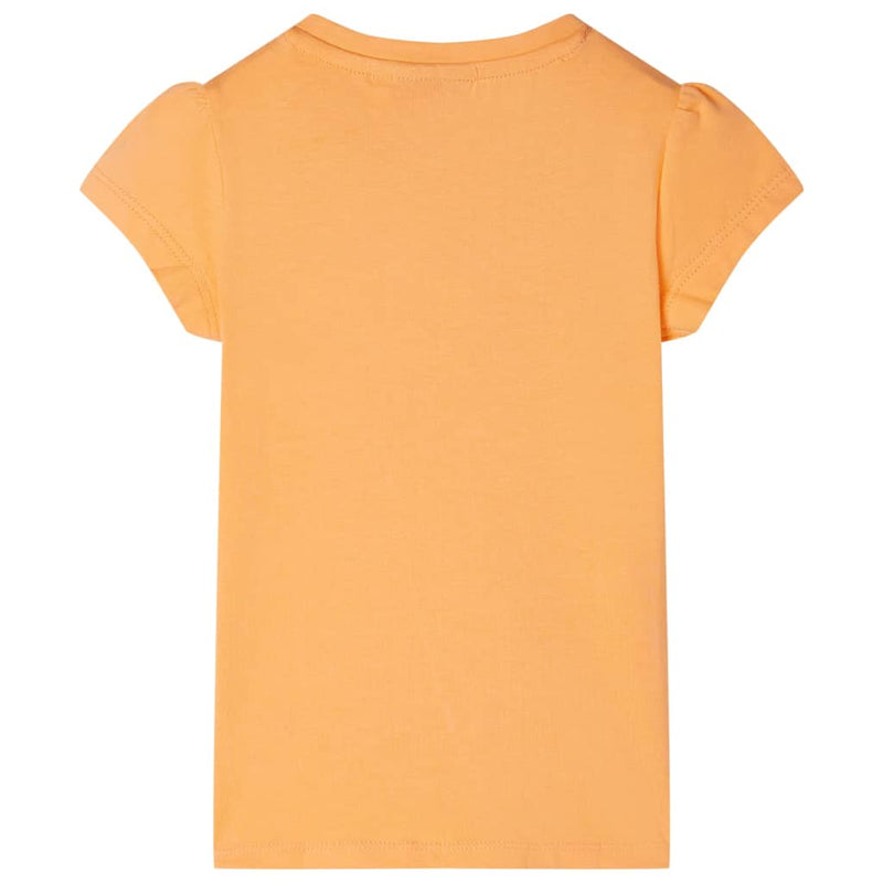 Kinder-T-Shirt Hellorange 140