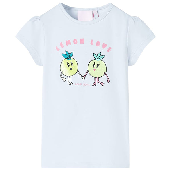 Kinder-T-Shirt Hellblau 104