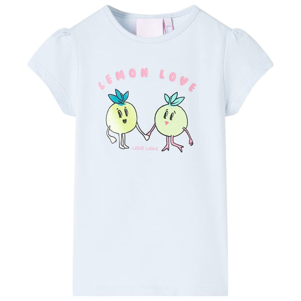 Kinder-T-Shirt Hellblau 128