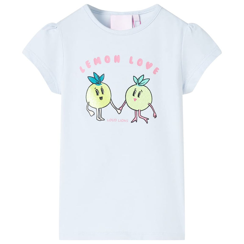 Kinder-T-Shirt Hellblau 128