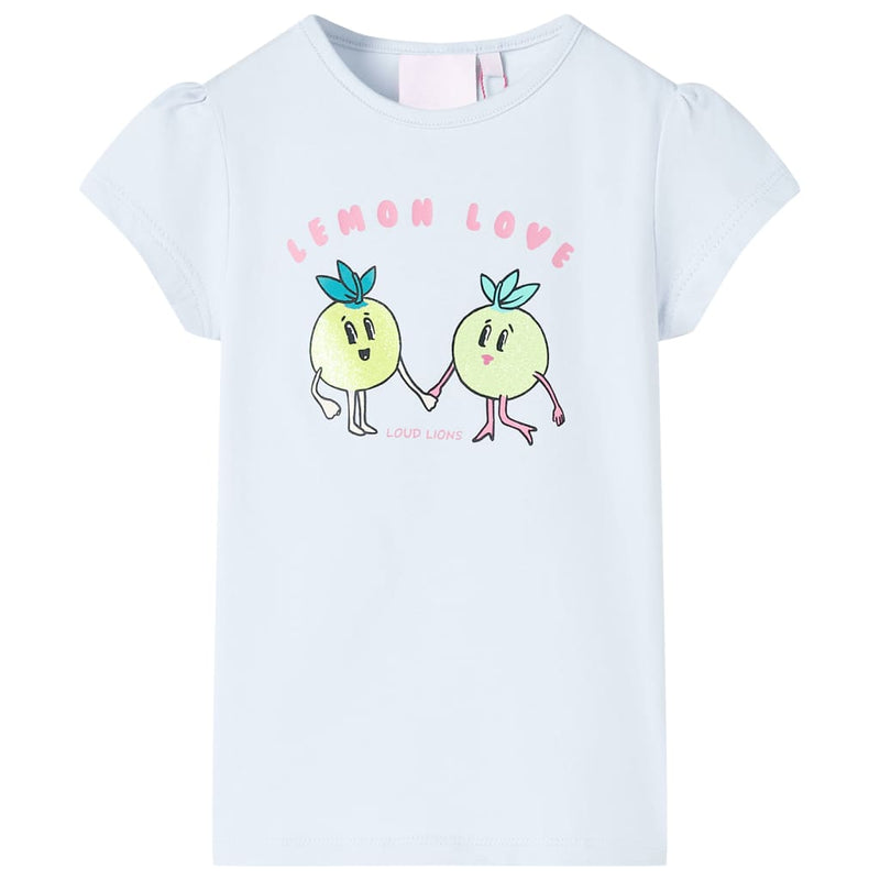 Kinder-T-Shirt Hellblau 140