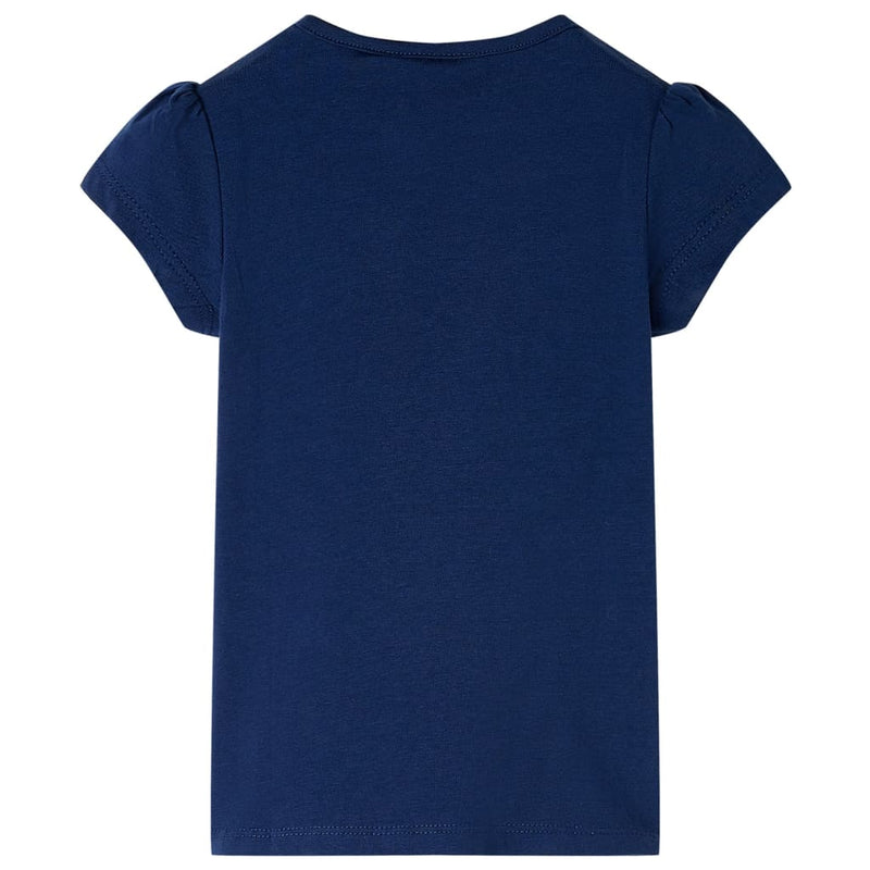 Kinder-T-Shirt Marineblau 140