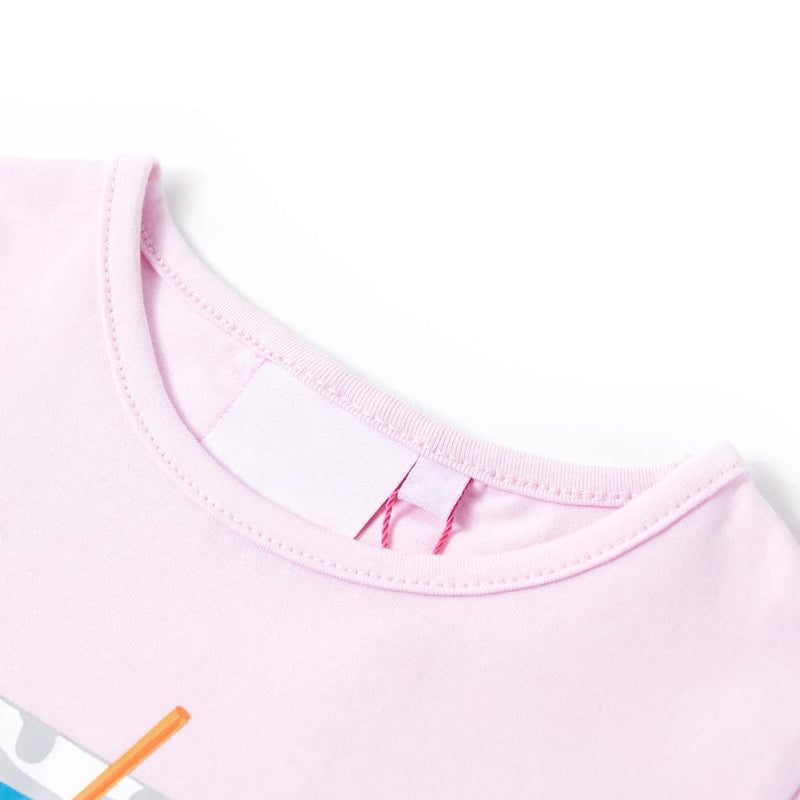 Kinder-T-Shirt Zartrosa 116