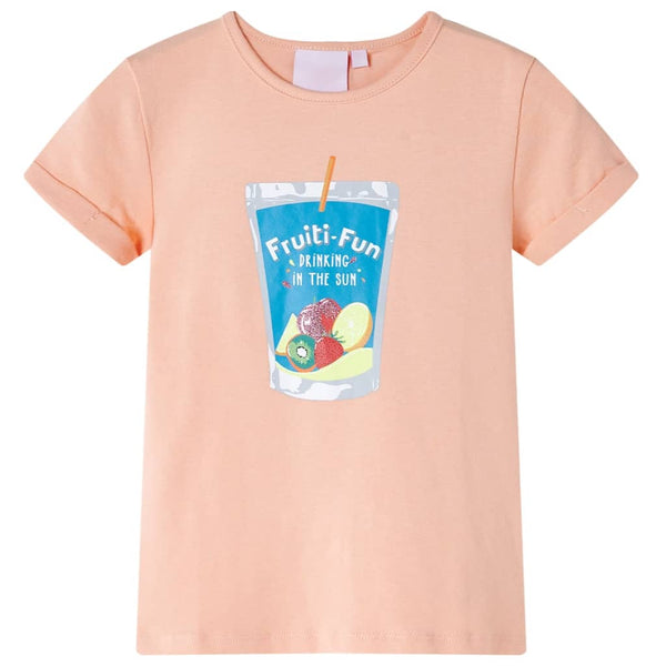 Kinder-T-Shirt Hellorange 140