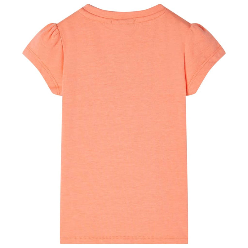 Kinder-T-Shirt mit Flügelärmeln Neonorange 140