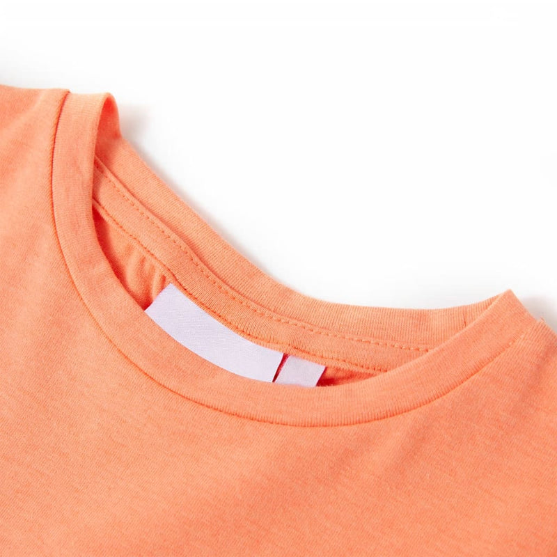 Kinder-T-Shirt mit Flügelärmeln Neonorange 140