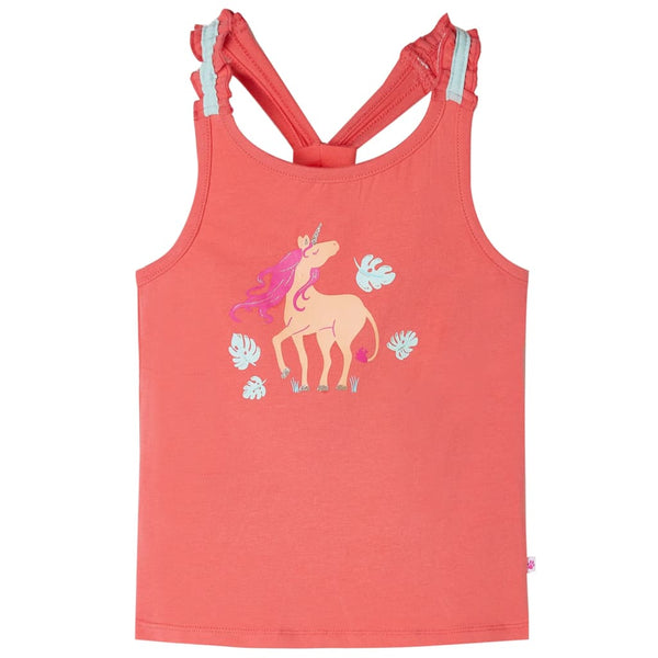 Kinder-Tanktop Korallenrosa 116