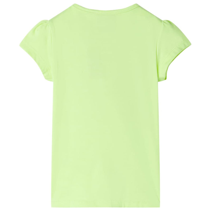 Kinder-T-Shirt Neongelb 140