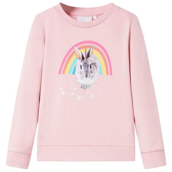 Kinder-Sweatshirt Hellrosa 116