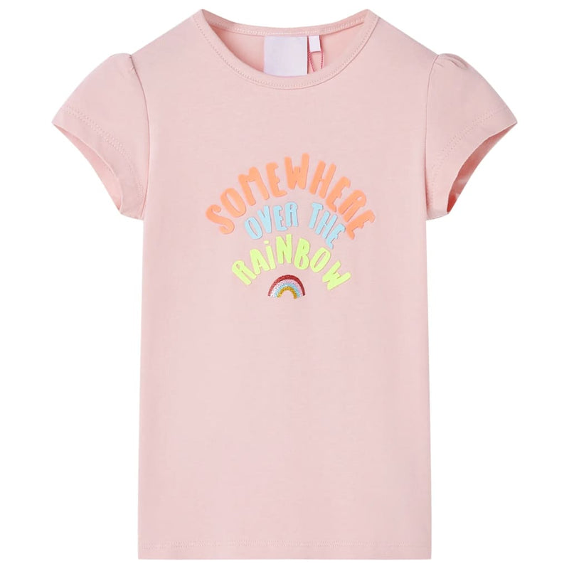 Kinder-T-Shirt Hellrosa 140