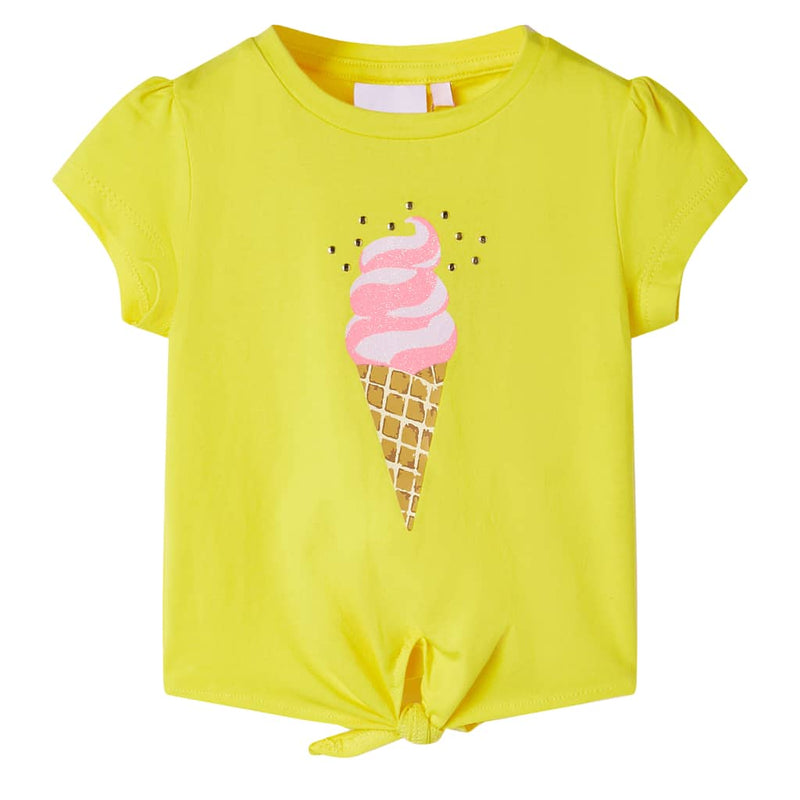 Kinder-T-Shirt Gelb 128