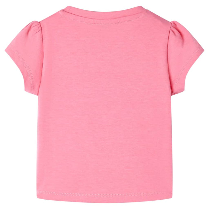 Kinder-T-Shirt Helles Neonrosa 104