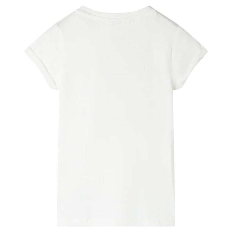 Kinder-T-Shirt Ecru 116