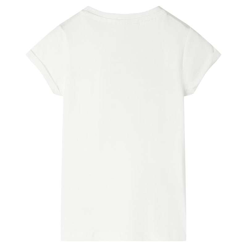 Kinder-T-Shirt Ecru 140