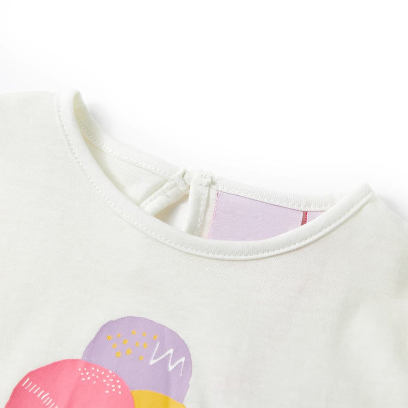 Kinder-T-Shirt Ecru 104