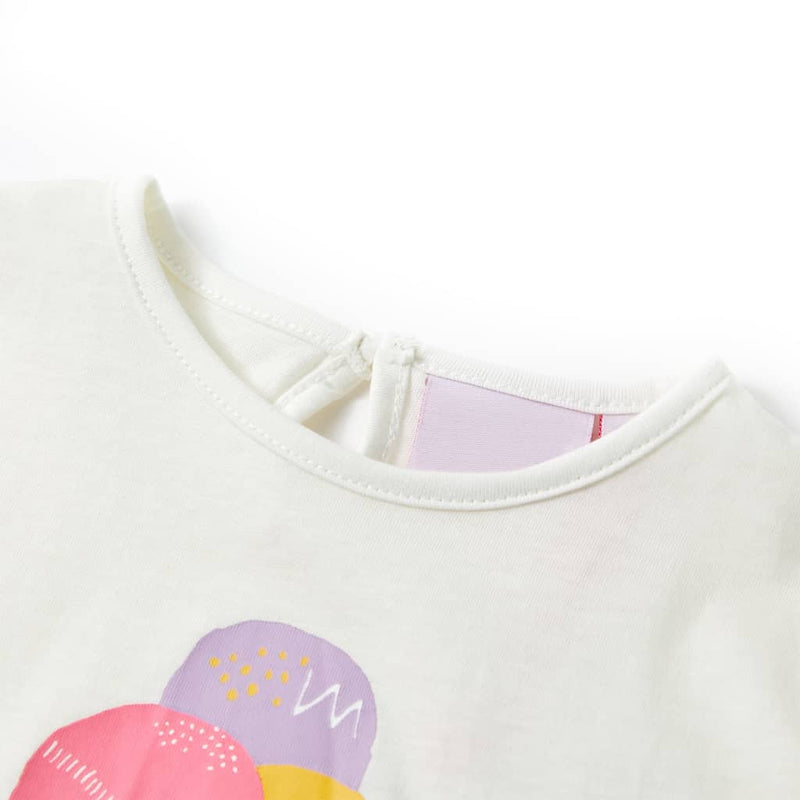 Kinder-T-Shirt Ecru 116