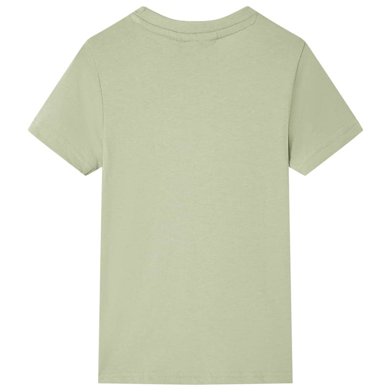 Kinder-Kurzarmshirt Hellkhaki 116