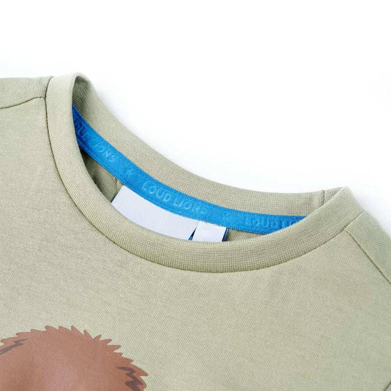 Kinder-Kurzarmshirt Hellkhaki 116