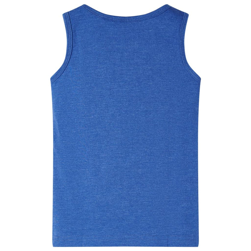 Kinder-Tanktop Blau Melange 92