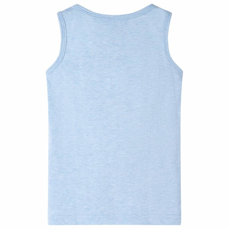 Kinder-Tanktop Hellblau Melange 92