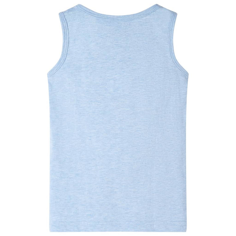 Kinder-Tanktop Hellblau Melange 128