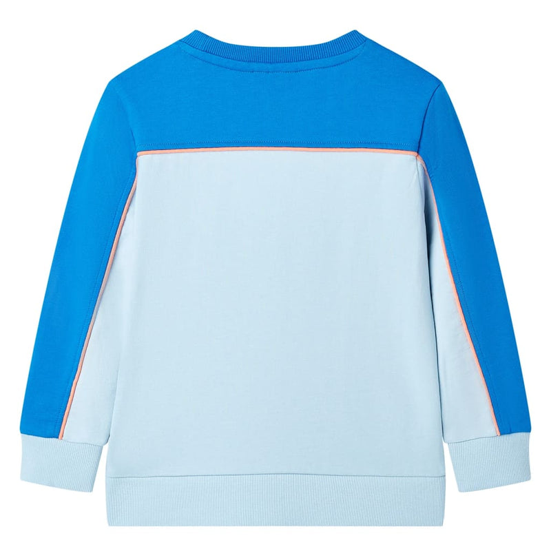 Kinder-Sweatshirt Knallblau und Hellblau 92