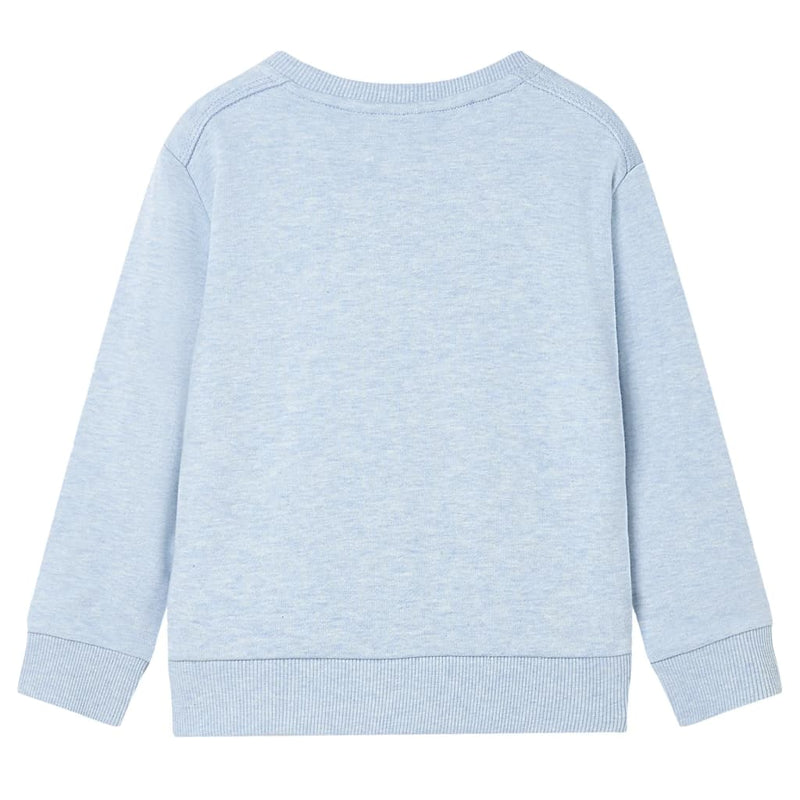 Kinder-Sweatshirt Hellblau Melange 92