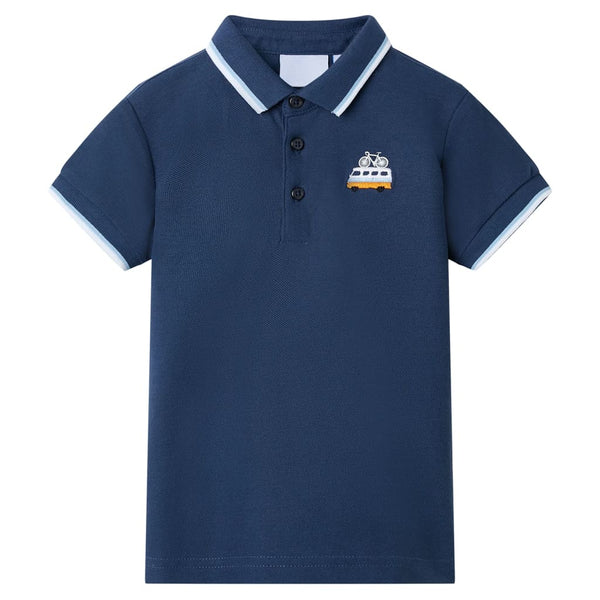 Kinder-Poloshirt Dunkelblau 92