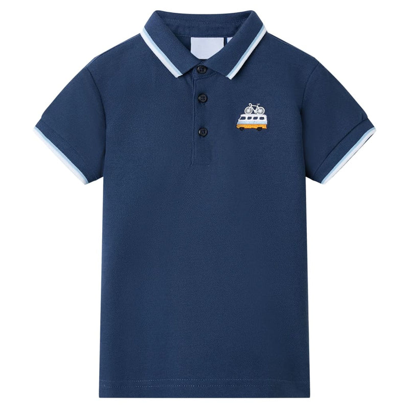 Kinder-Poloshirt Dunkelblau 92