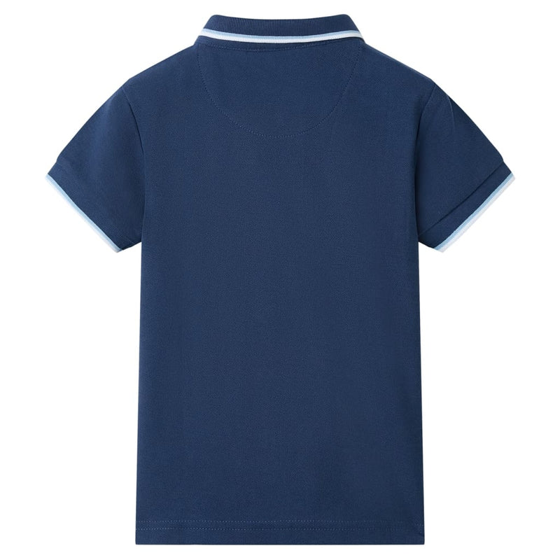 Kinder-Poloshirt Dunkelblau 116