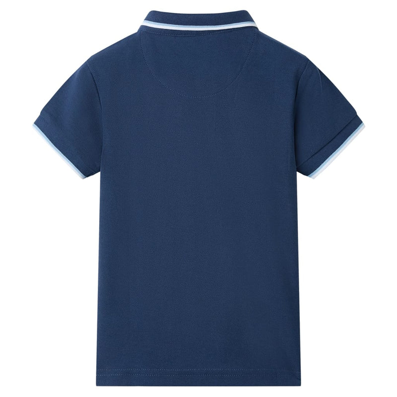 Kinder-Poloshirt Dunkelblau 140