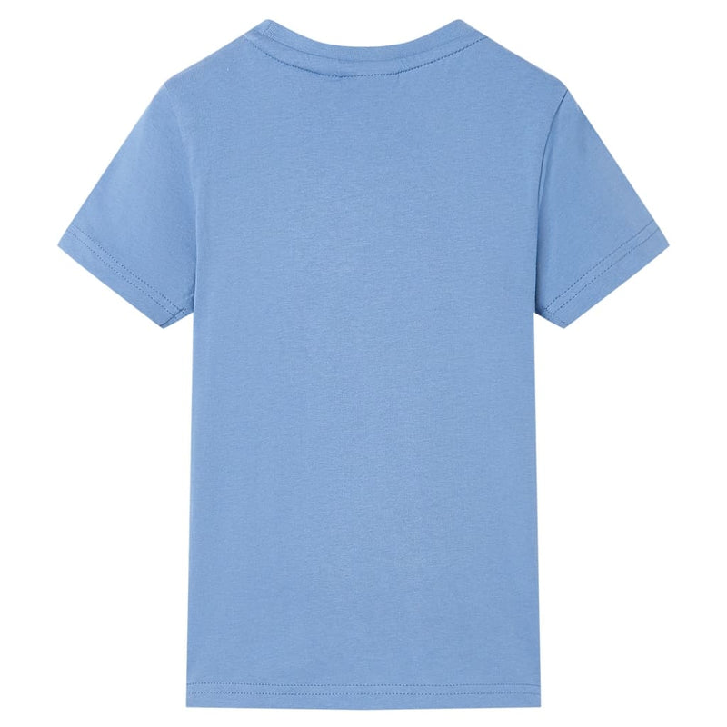 Kinder-T-Shirt Mittelblau 92