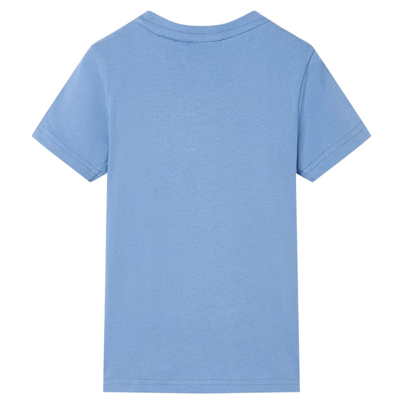 Kinder-T-Shirt Mittelblau 140