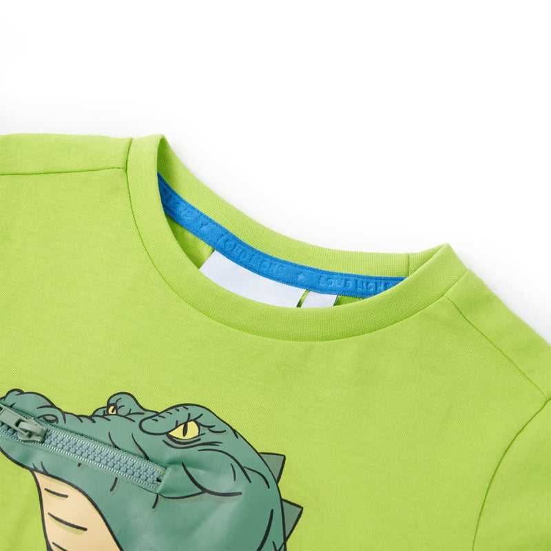 Kinder-T-Shirt Limette 104