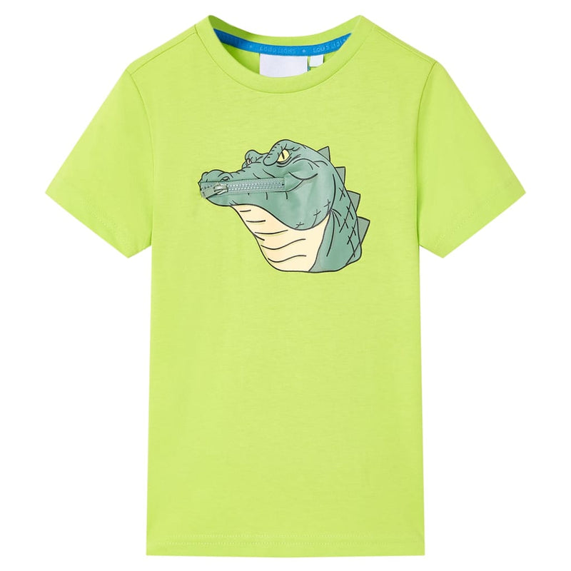 Kinder-T-Shirt Limette 128