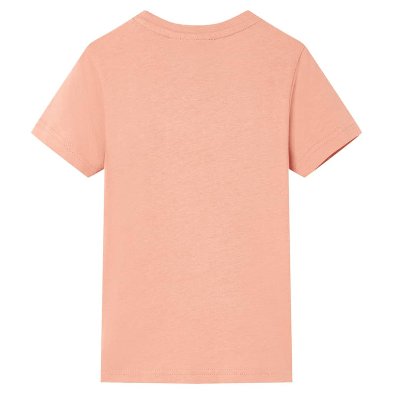 Kinder-T-Shirt Hellorange 128